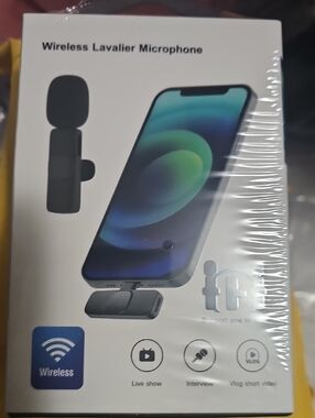 Wireless Lavalier Microphone for Android- Black